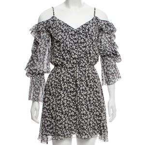 Floral Silk Intermix Dress